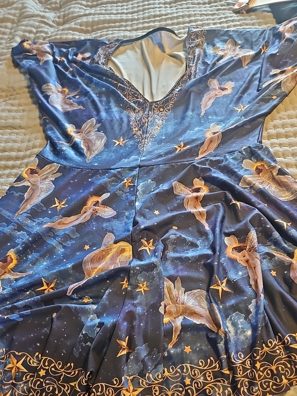 Blackmilk Atkinson Fairies Slinky Playsuit Size L View 3